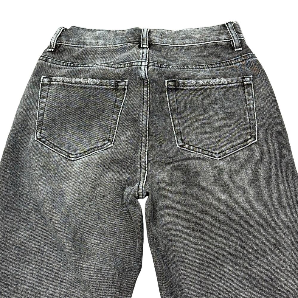 PacSun Jeans Women's Size 24 (25x27) Black Button Fly Ultra High Rise Slim Worn - Picture 15 of 15